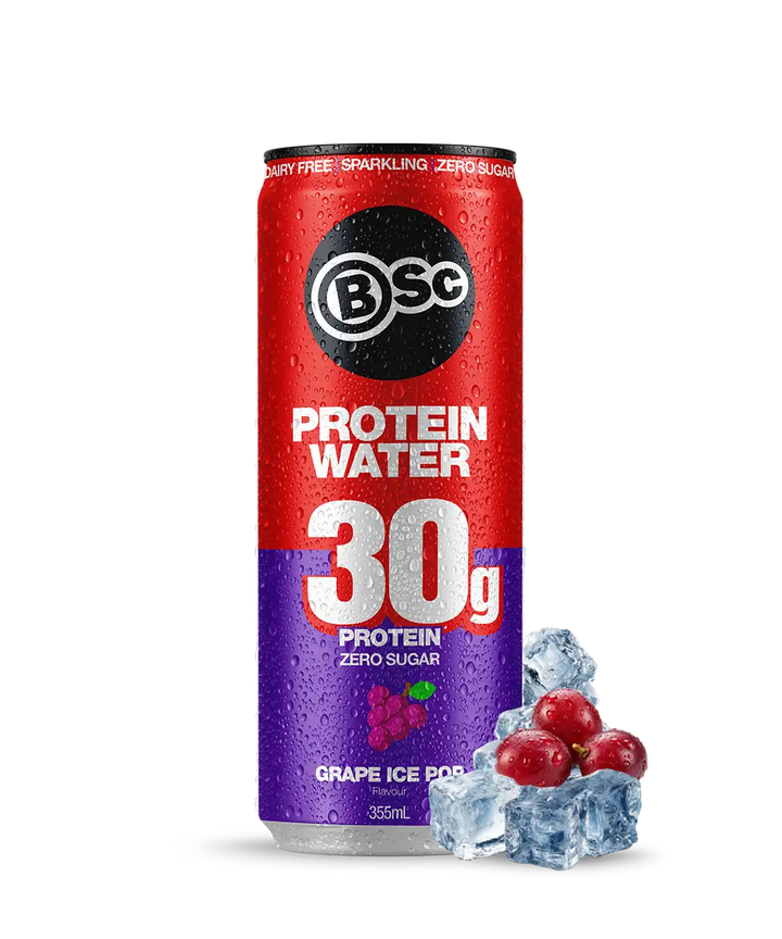 BSc 30g Protein Water Can - Grape Ice Pop 355ml - hero