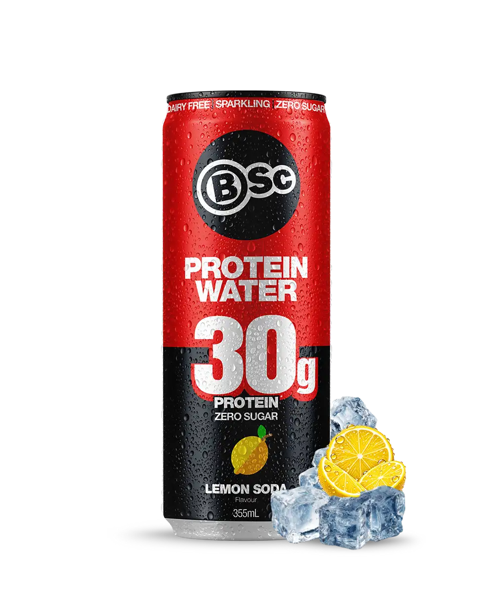 BSc 30g Protein Water Can - Lemon Soda 355ml - hero