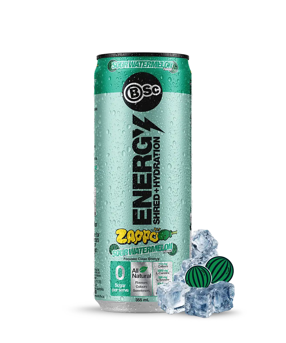 BSc Energy Shred+Hydration Zappo - Sour Watermelon 355ml - hero