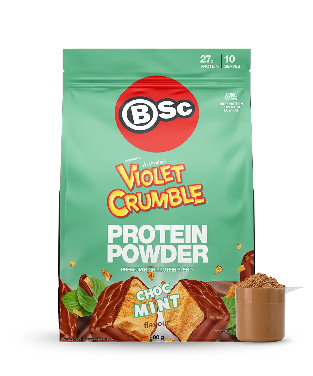 BSc x Violet Crumble Protein Powder - 400g Choc Mint