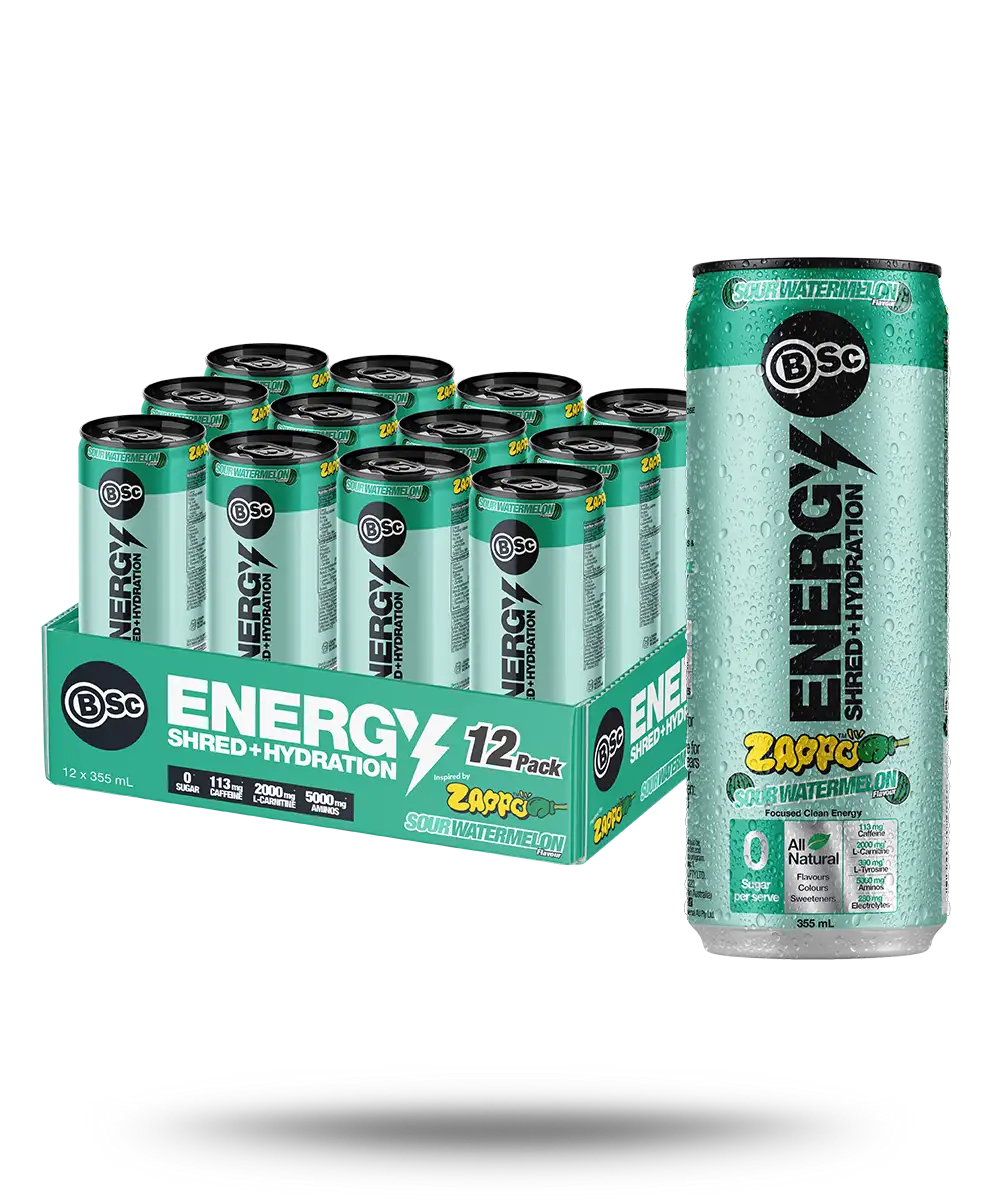 BSc Energy Shred+Hydration Zappo - Sour Watermelon 355ml - can