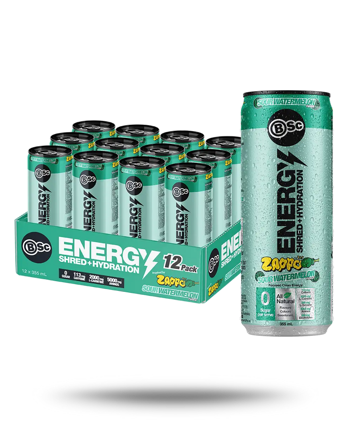 BSc Energy Shred+Hydration Zappo - Sour Watermelon 355ml - can