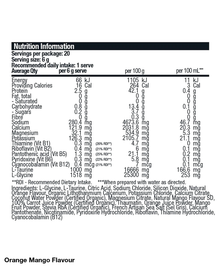 Electrolyte+ Hydration Mix