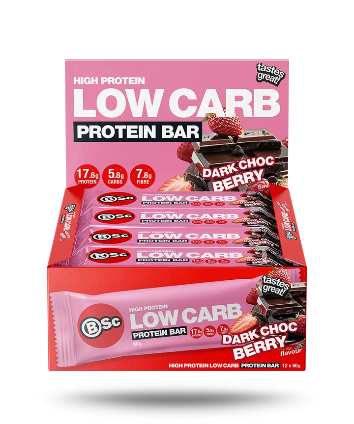 High Protein Low Carb Bar Dark Choc Berry 12 Pack