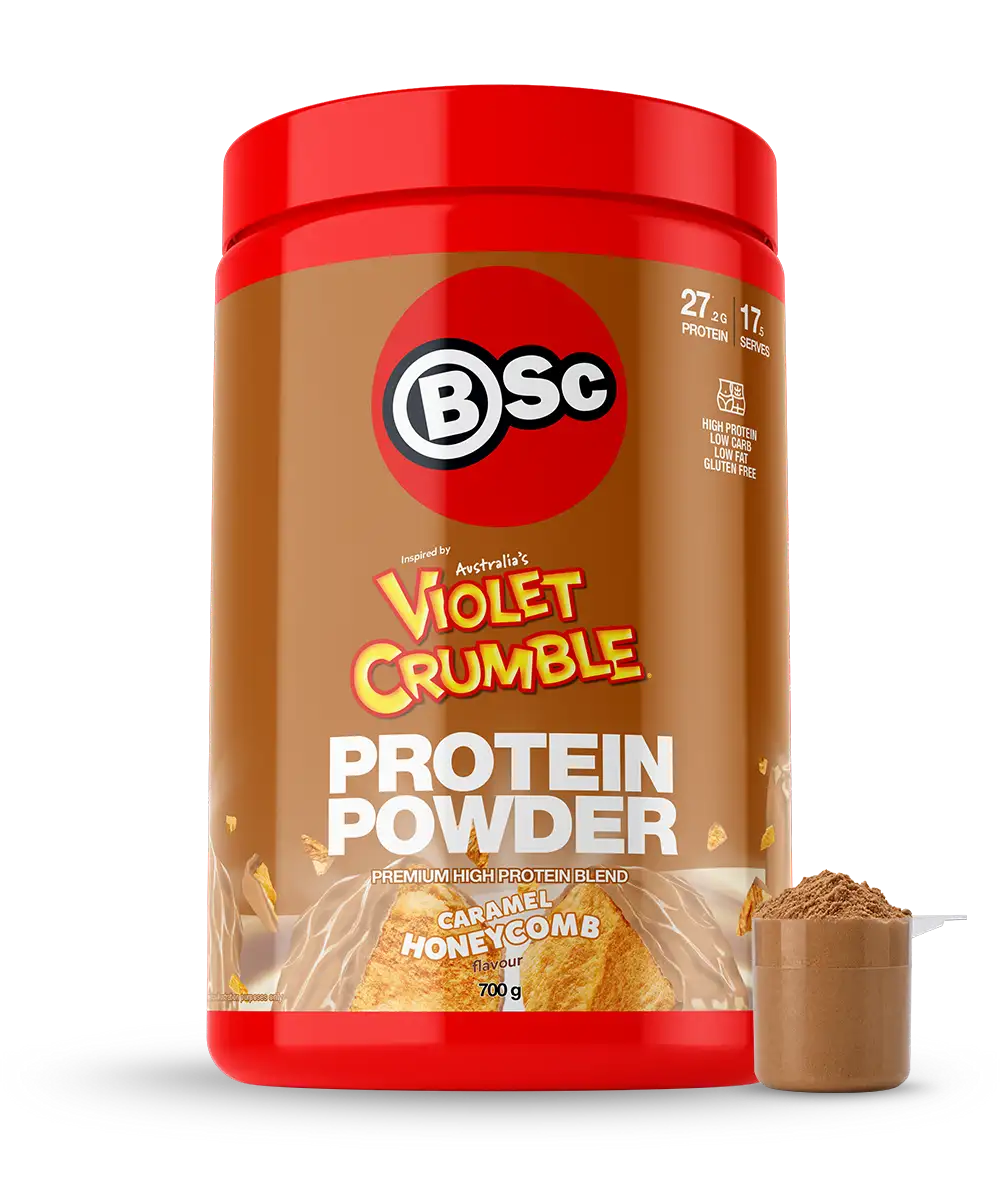 BSc x Violet Crumble Protein Powder - Caramel Honeycomb 700g